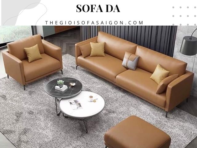 Ghế Sofa Phòng  Khách Bọc Da Bò Cao Cấp GS-PK01